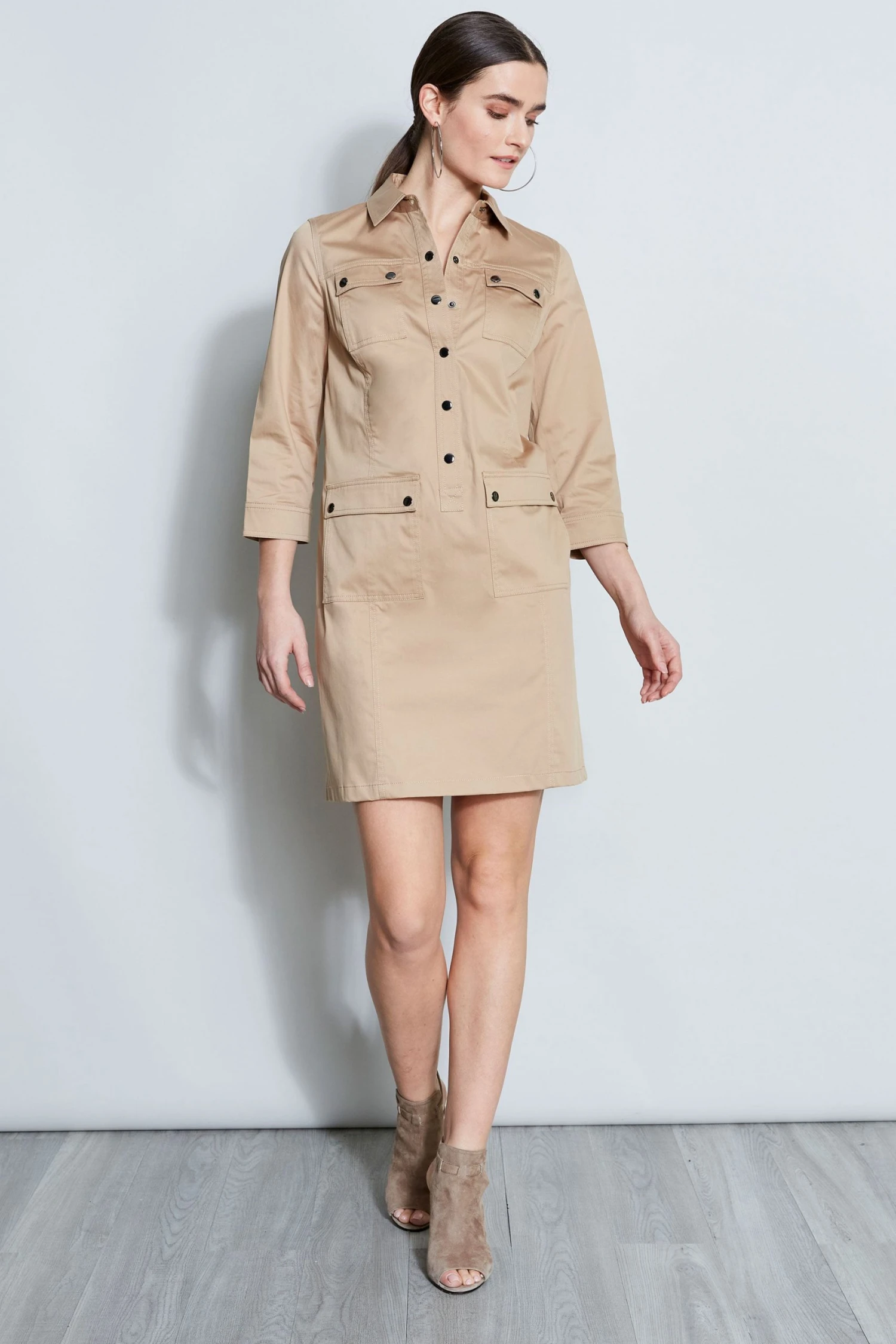 Elie Tahari Safari Shirt Dress 6 Elie Tahari Safari Shirt Dress