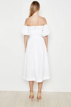 Elie Tahari Dresses & Jumpsuits Topaz Off Shoulder Midi Dress