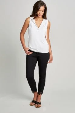 Elie Tahari Sleeveless Hoodie