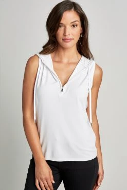 Elie Tahari Sleeveless Hoodie