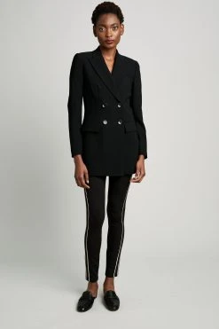 Elie Tahari Aster Double Breasted Boyfriend Jacket Jackets & Blazers