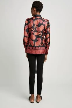 Elie Tahari Paisley Scarf Shirt Tops
