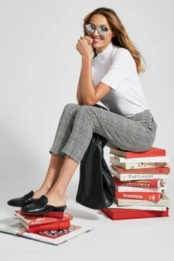 Elie Tahari Pants Plaid Slim Pant