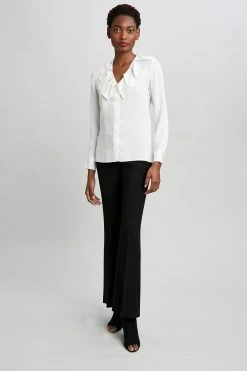 Elie Tahari Silk Origami Shirt Tops