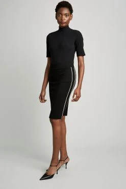 Elie Tahari Track Stripe Skirt Skirts