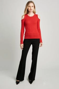 Elie Tahari Cold Shoulder Sweater Sweaters