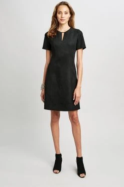 Elie Tahari Vegan Suede Dress