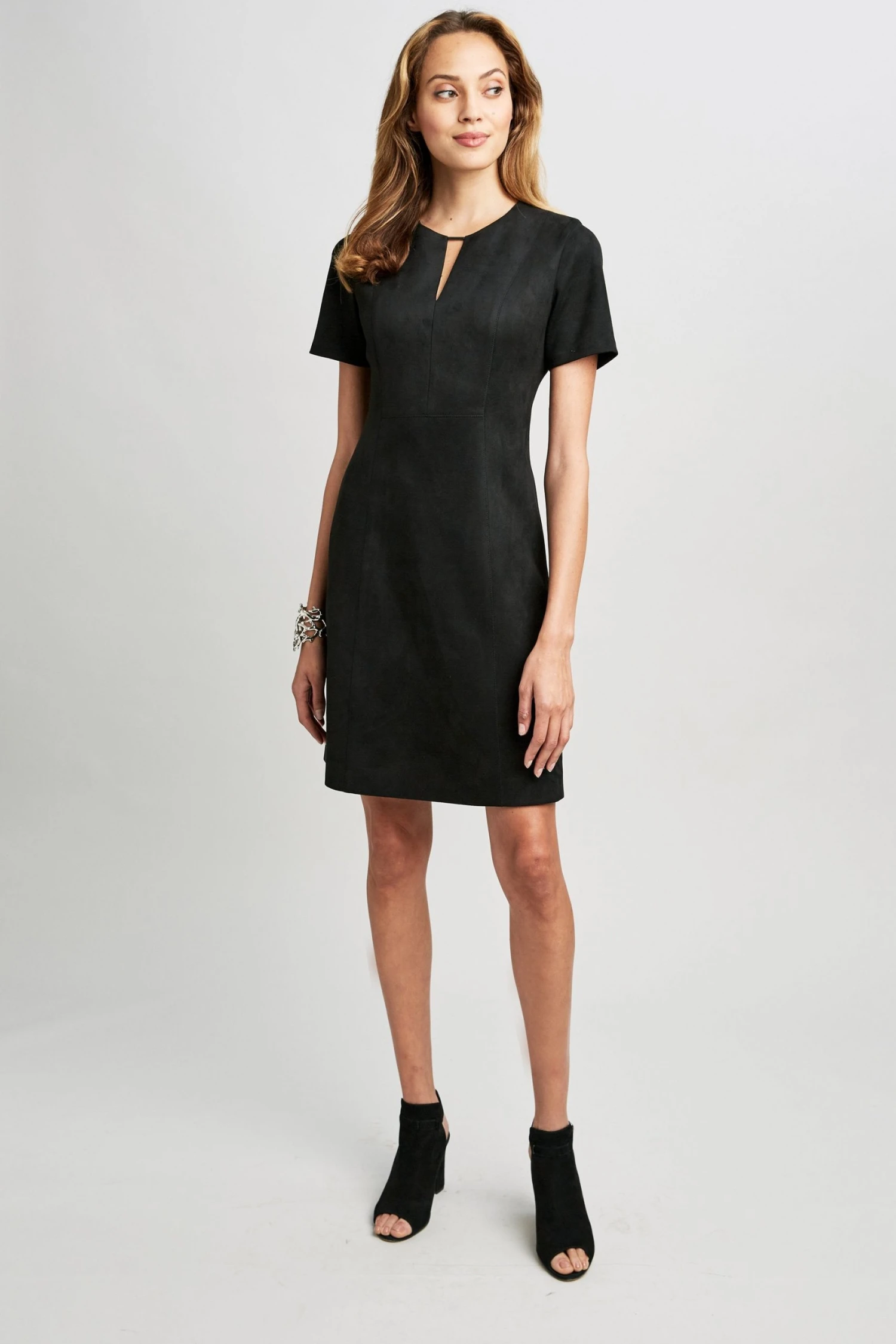 Elie Tahari Vegan Suede Dress 5 Elie Tahari Vegan Suede Dress
