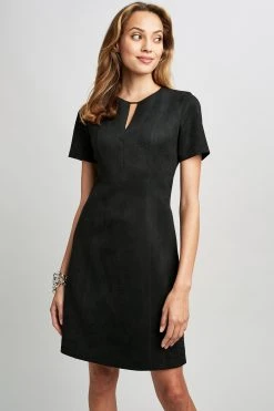 Elie Tahari Vegan Suede Dress 11 Elie Tahari Vegan Suede Dress