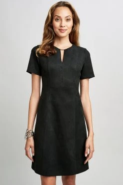 Elie Tahari Vegan Suede Dress 12 Elie Tahari Vegan Suede Dress