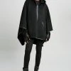 Elie Tahari Hooded Wool Cape
