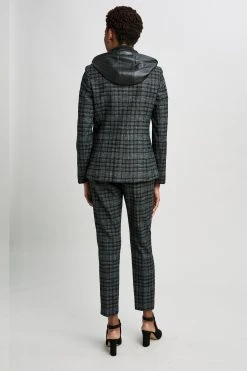 Elie Tahari Hooded Plaid Blazer Jackets & Blazers 17 Elie Tahari Hooded Plaid Blazer Jackets & Blazers