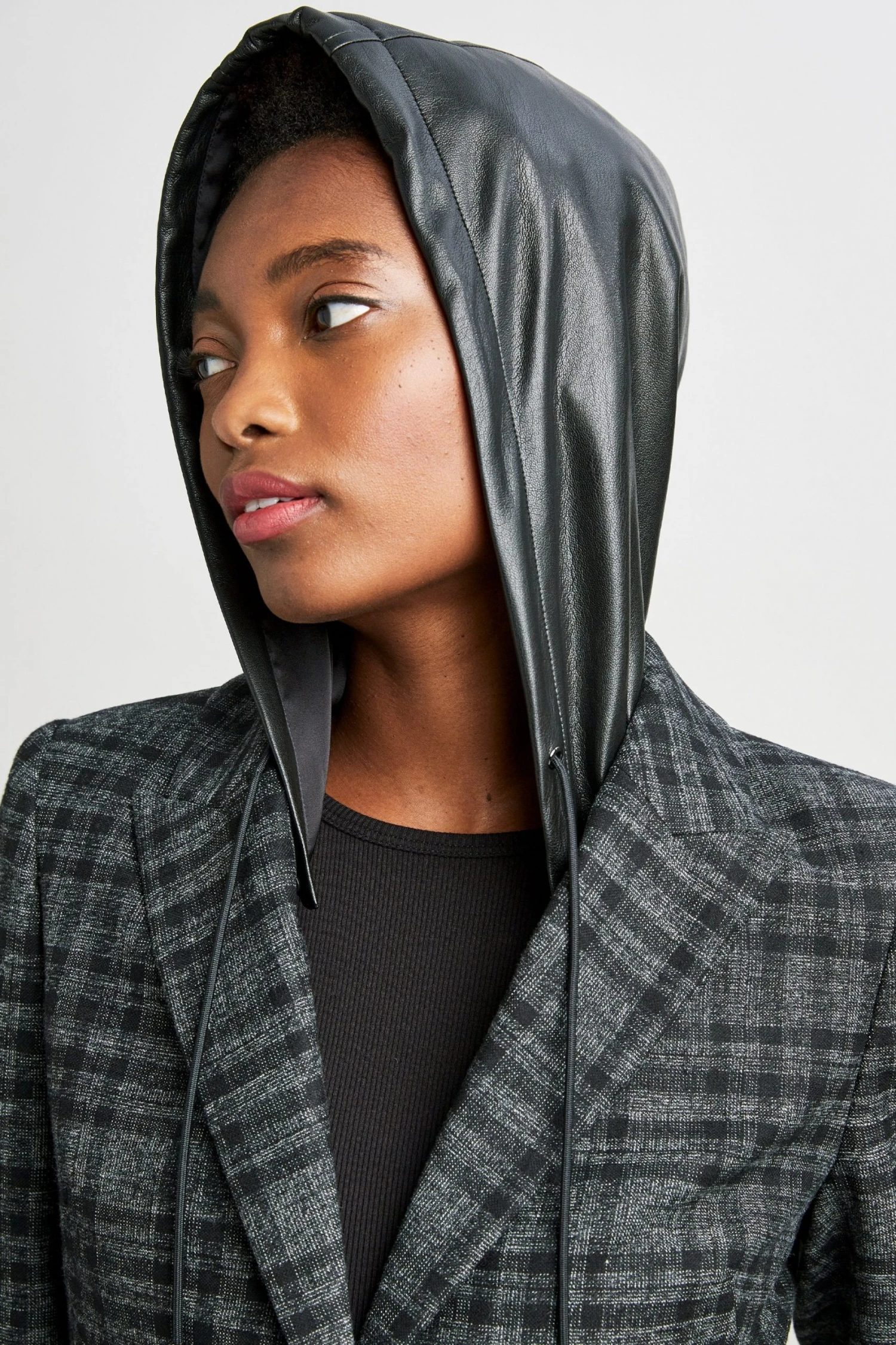 Elie Tahari Hooded Plaid Blazer Jackets & Blazers 7 Elie Tahari Hooded Plaid Blazer Jackets & Blazers