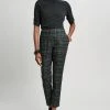 Elie Tahari Plaid Slim Ankle Pant Pants