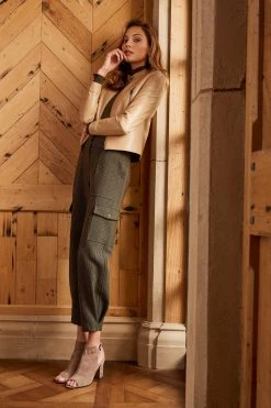 Elie Tahari Plaid Utility Pant 8 Elie Tahari Plaid Utility Pant