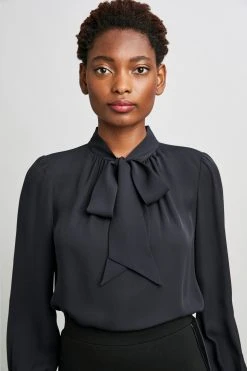 Elie Tahari Tie Neck Shirt