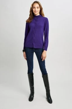 Elie Tahari Cable Knit Sweater Sweaters