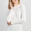 Elie Tahari Scallop Long Sleeve Sweater Sweaters