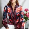 Elie Tahari Floral Scarf Shirt 1 Elie Tahari Floral Scarf Shirt