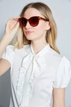 Elie Tahari Cat Eye Acetate Sunglasses