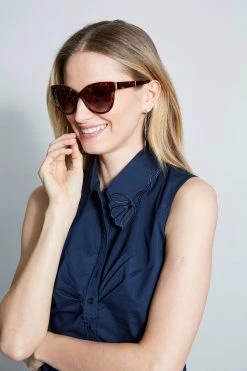 Elie Tahari Cat Eye Acetate Sunglasses