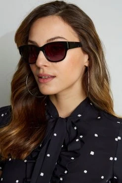 Elie Tahari Sunglasses Black Wayfarer