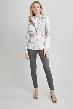 Elie Tahari Marble Hooded Jacket 8 Elie Tahari Marble Hooded Jacket