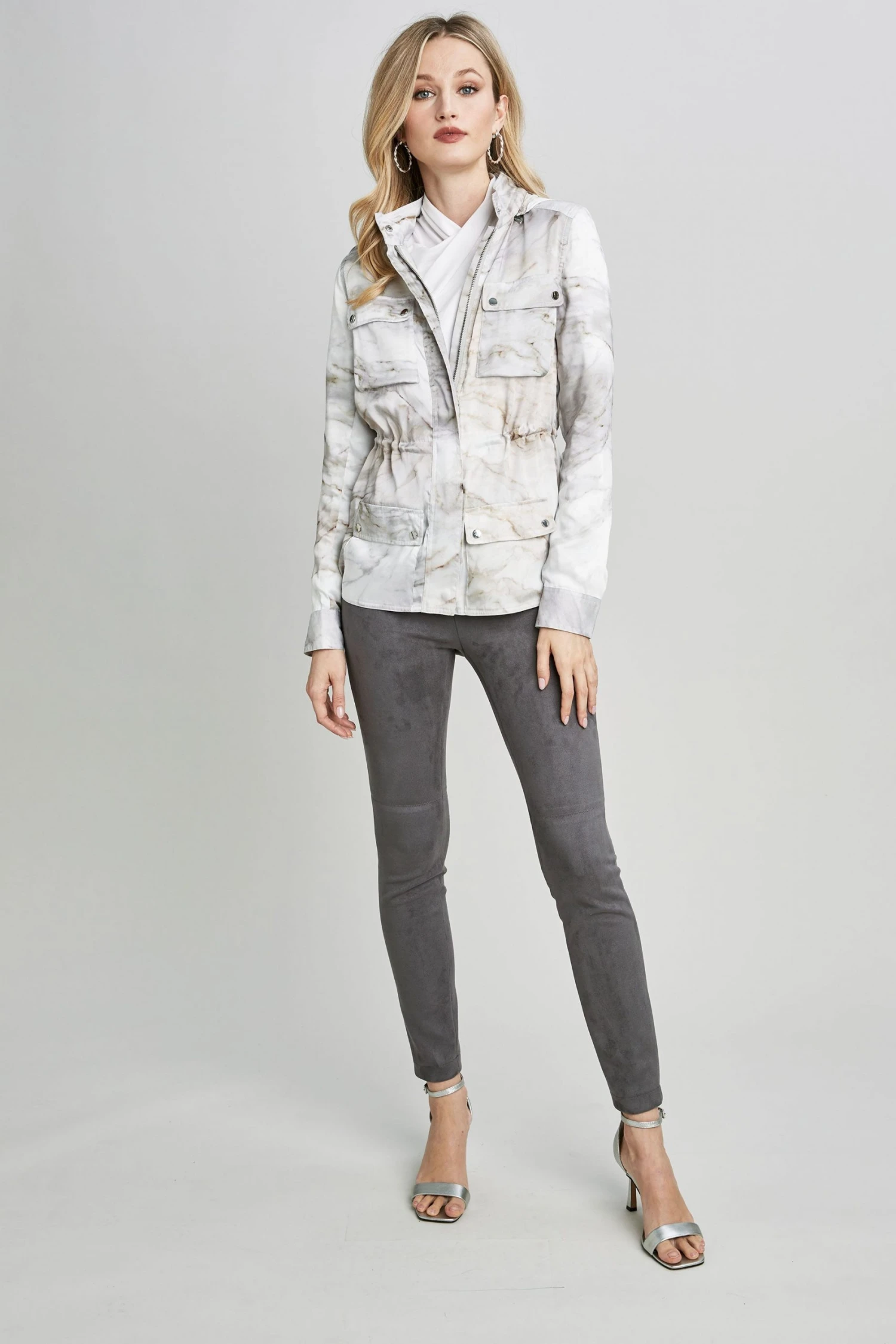 Elie Tahari Marble Hooded Jacket 4 Elie Tahari Marble Hooded Jacket