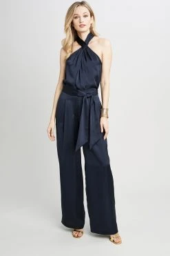 Elie Tahari Wide Leg Satin Pant Pants