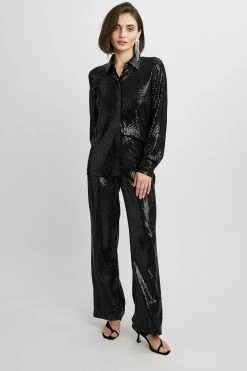 Elie Tahari Sequin Button Down Tops 10 Elie Tahari Sequin Button Down Tops