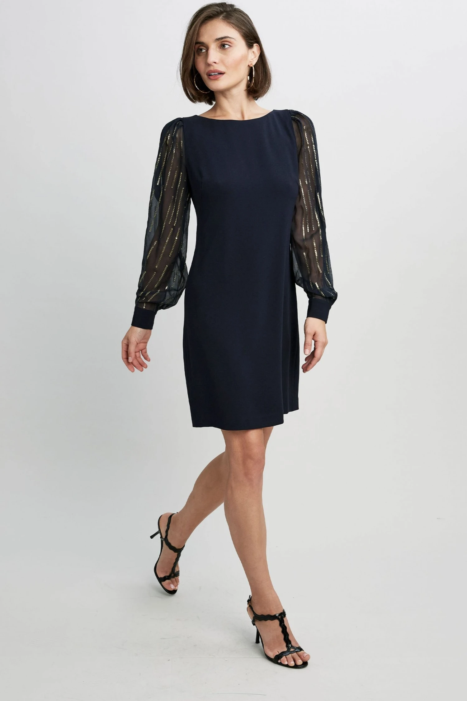 Elie Tahari Dresses & Jumpsuits Combo Sleeve Shift Dress 3 Elie Tahari Dresses & Jumpsuits Combo Sleeve Shift Dress