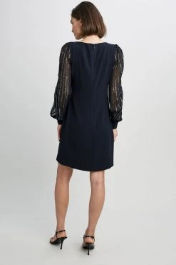 Elie Tahari Dresses & Jumpsuits Combo Sleeve Shift Dress 16 Elie Tahari Dresses & Jumpsuits Combo Sleeve Shift Dress