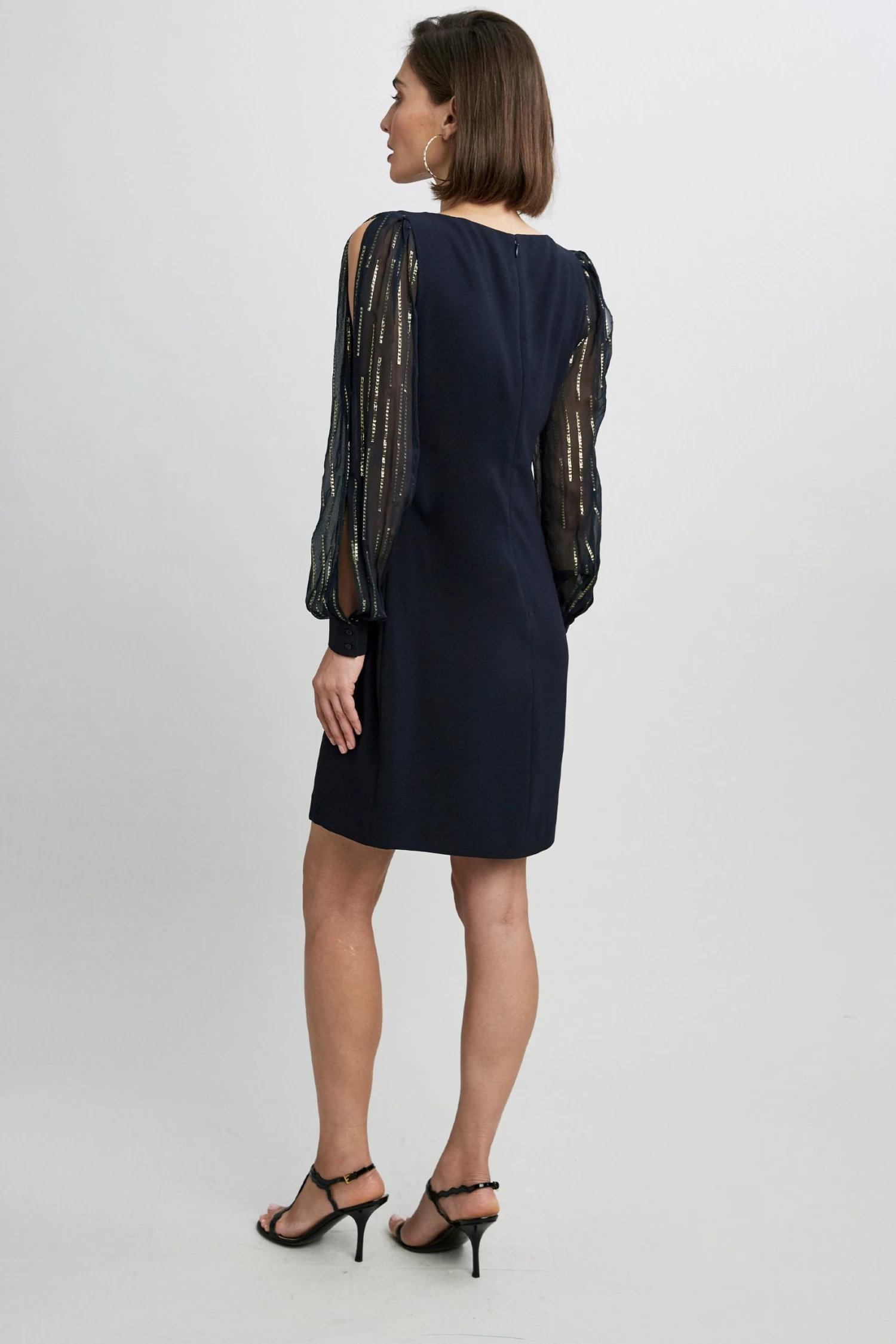 Elie Tahari Dresses & Jumpsuits Combo Sleeve Shift Dress 8 Elie Tahari Dresses & Jumpsuits Combo Sleeve Shift Dress