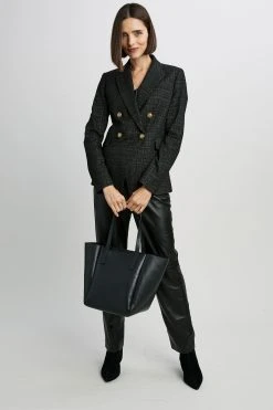 Elie Tahari Jackets & Blazers Double Breasted Weave Blazer