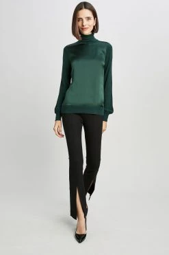 Elie Tahari Sweaters Satin Front Sweater