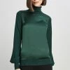 Elie Tahari Sweaters Satin Front Sweater 2 Elie Tahari Sweaters Satin Front Sweater