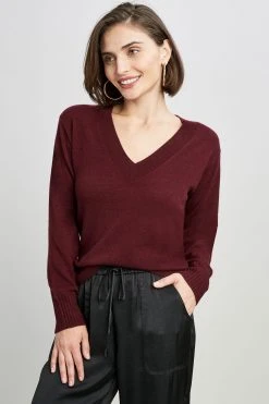 Elie Tahari V-Neck Cashmere Sweater Sweaters