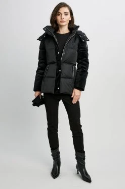 Elie Tahari Rain Coats & Coats Erica Mixed Media Coat