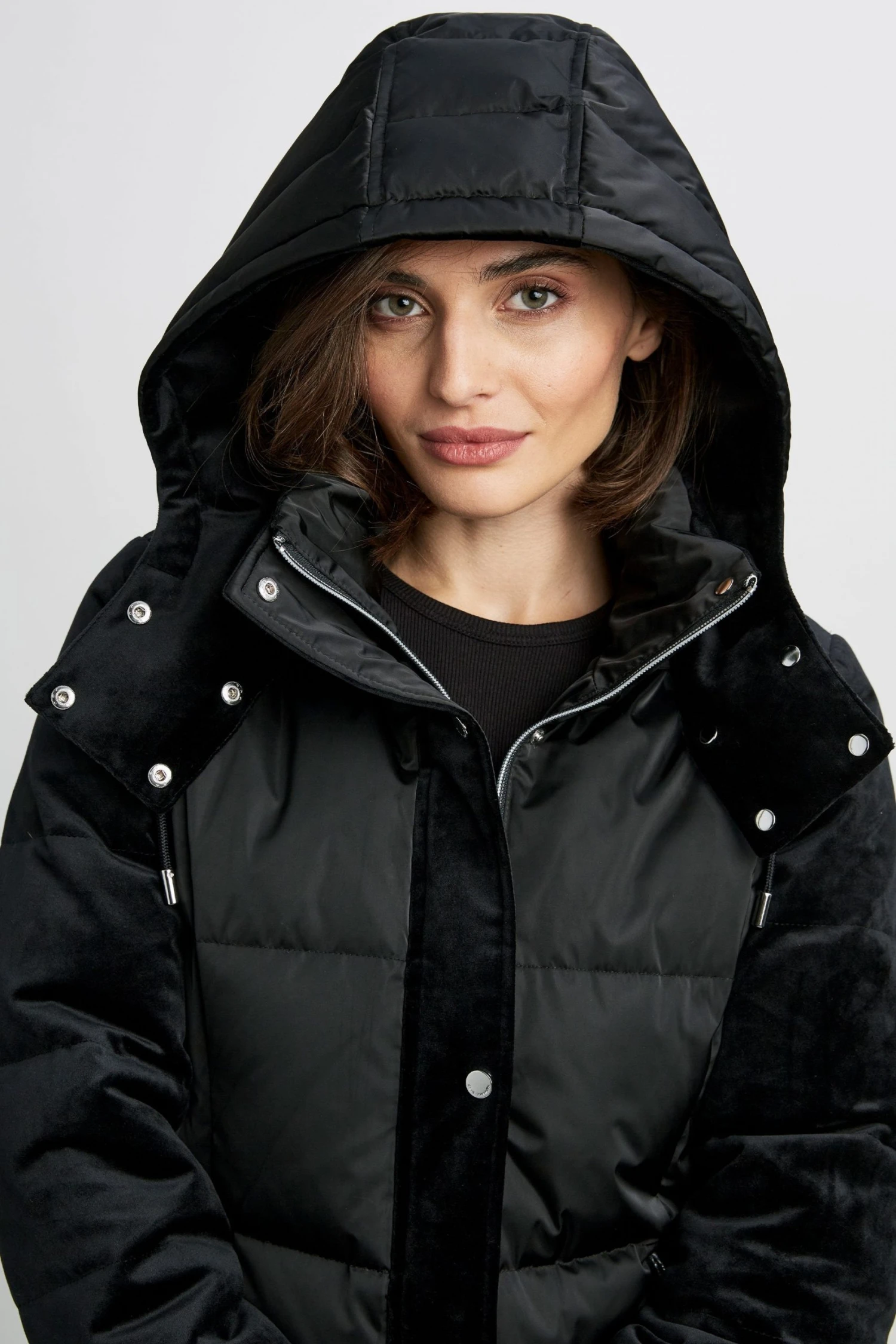 Elie Tahari Rain Coats & Coats Erica Mixed Media Coat 4 Elie Tahari Rain Coats & Coats Erica Mixed Media Coat