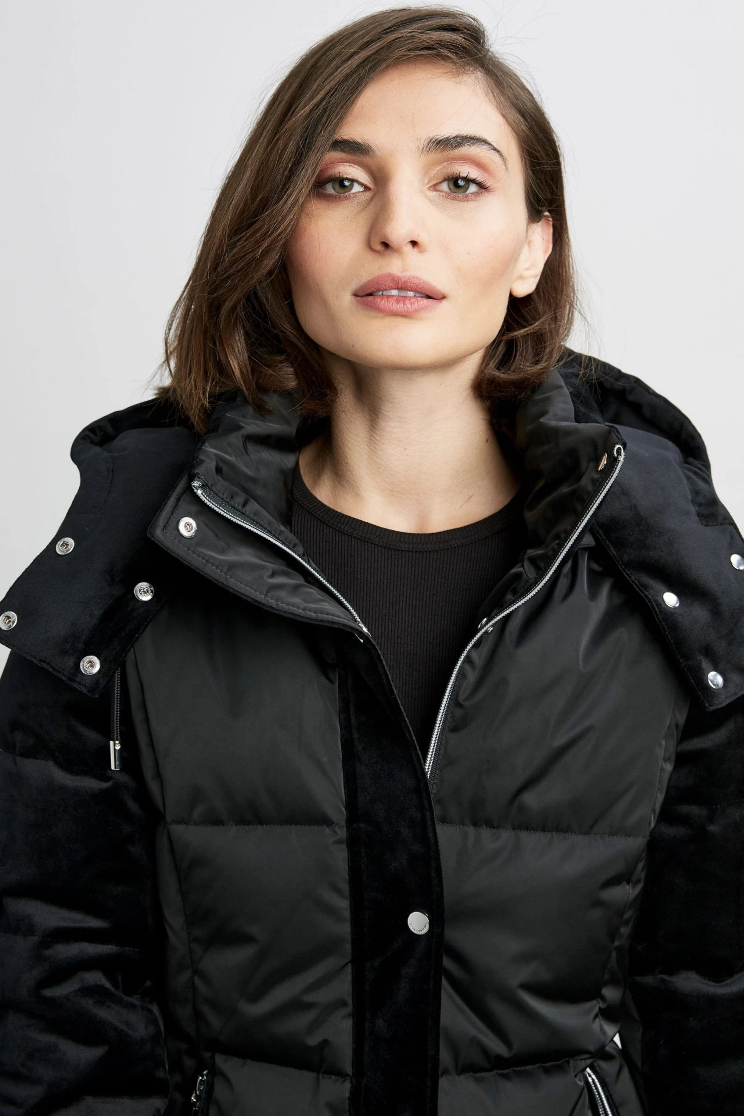 Elie Tahari Rain Coats & Coats Erica Mixed Media Coat 6 Elie Tahari Rain Coats & Coats Erica Mixed Media Coat