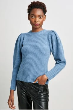 Republic Sweaters Cashmere Puff Shoulder Sweater