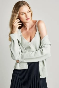 Republic Merino Wool Vneck Sleeveless Tank Sweater