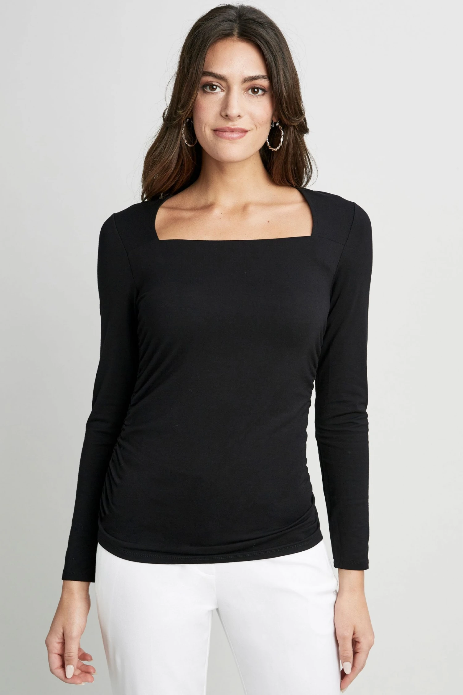 Republic Knits Square Neck Ruched Knit 3 Republic Knits Square Neck Ruched Knit