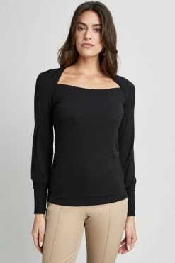 Republic Straight Neck Ribbed Knit