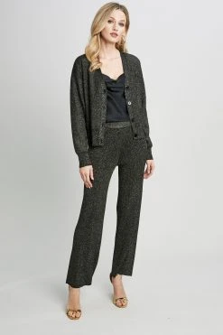 Republic Sweaters Metallic Dropped Shoulder Cardigan