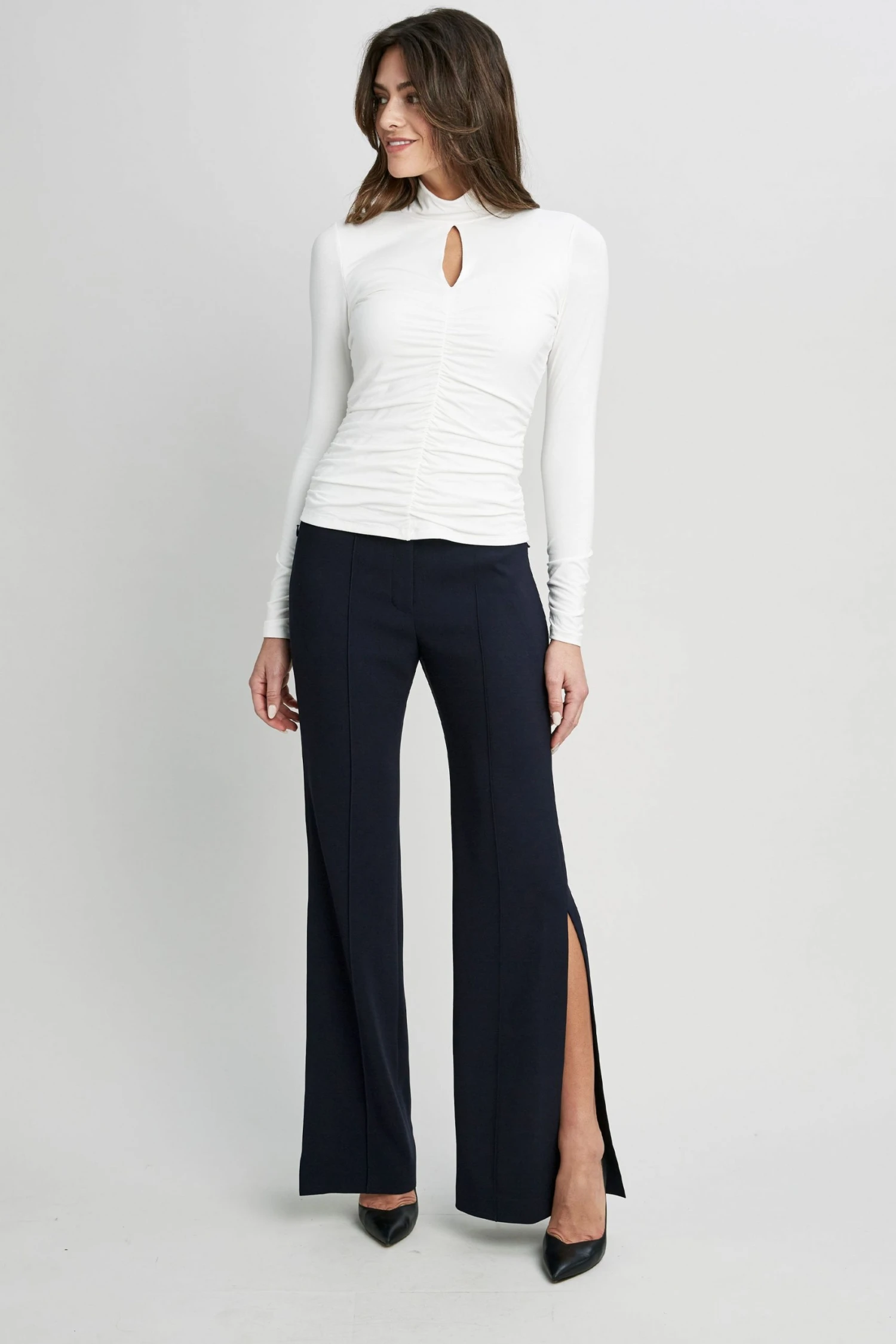 Elie Tahari Side Slit Pant Pants 9 Elie Tahari Side Slit Pant Pants