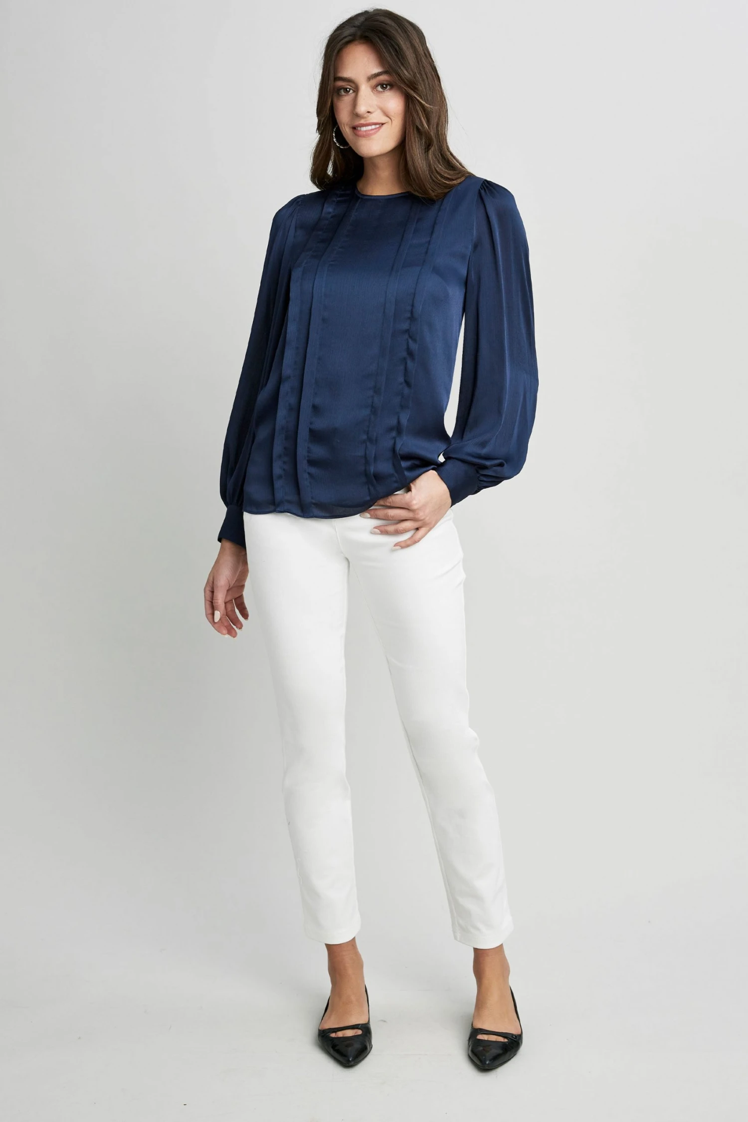 Republic Satin Pintuck Shirt 4 Republic Satin Pintuck Shirt