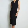 Republic Little Black Dress Wrap Knit Midi Dress 2 Republic Little Black Dress Wrap Knit Midi Dress