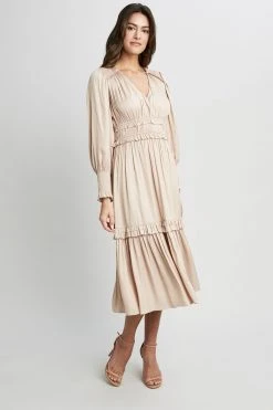 Republic Dresses & Jumpsuits Flare Dress With Smocking Detail