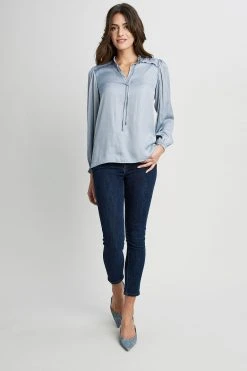 Republic Pleated Ruffle Top